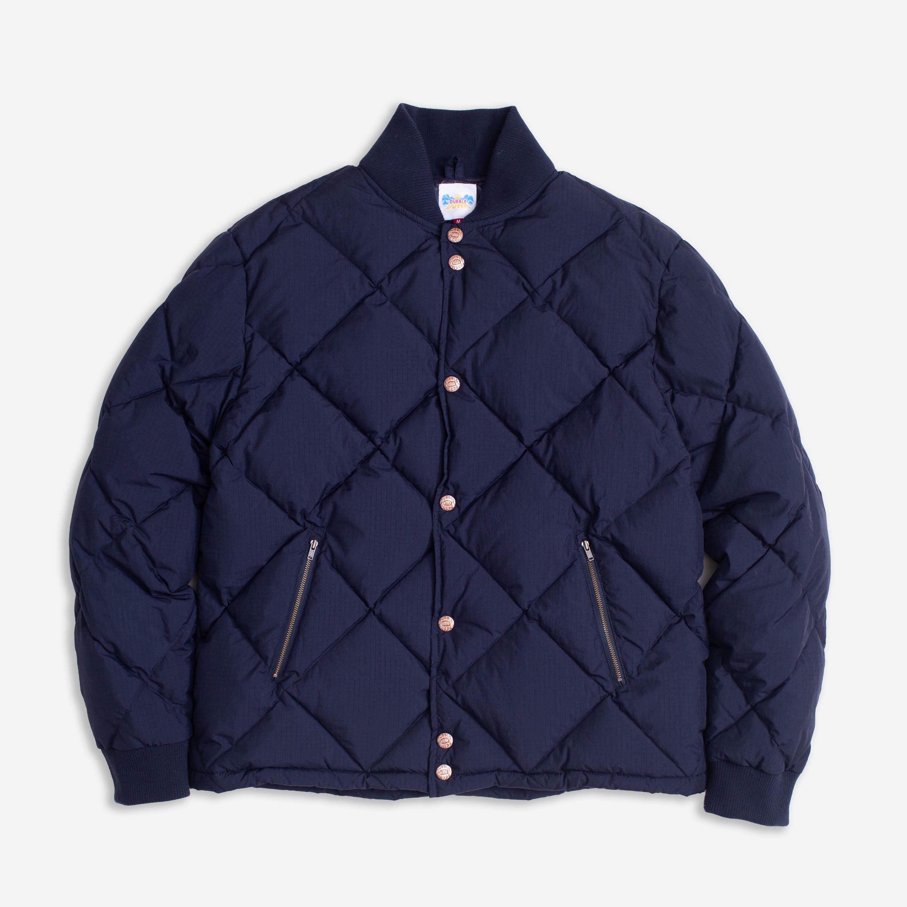 DUBBLE DOWN DIAMOND QUILTED JACKET NAVY