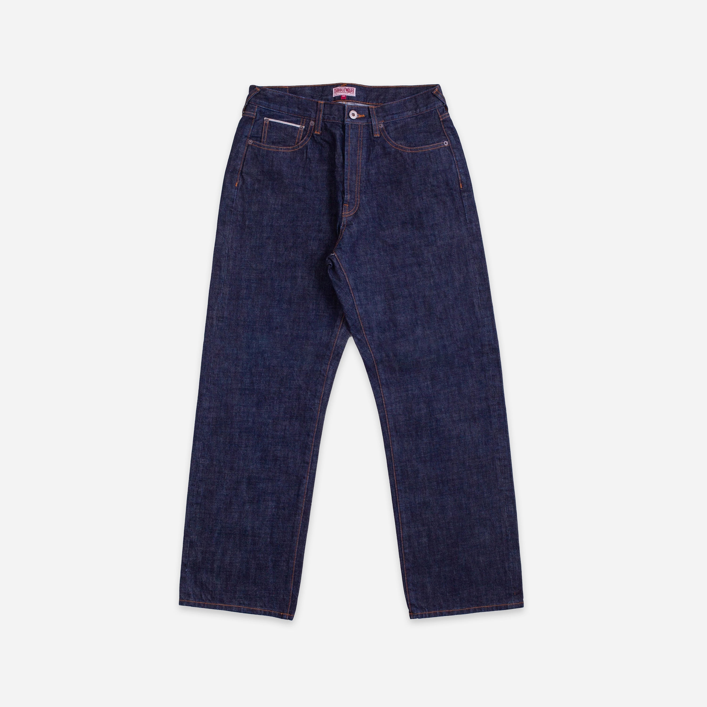 Selvedge Straight Leg Denim Jean - Indigo - Dubbleware