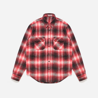 Made in Italy Milton Flannel Shirt - Red