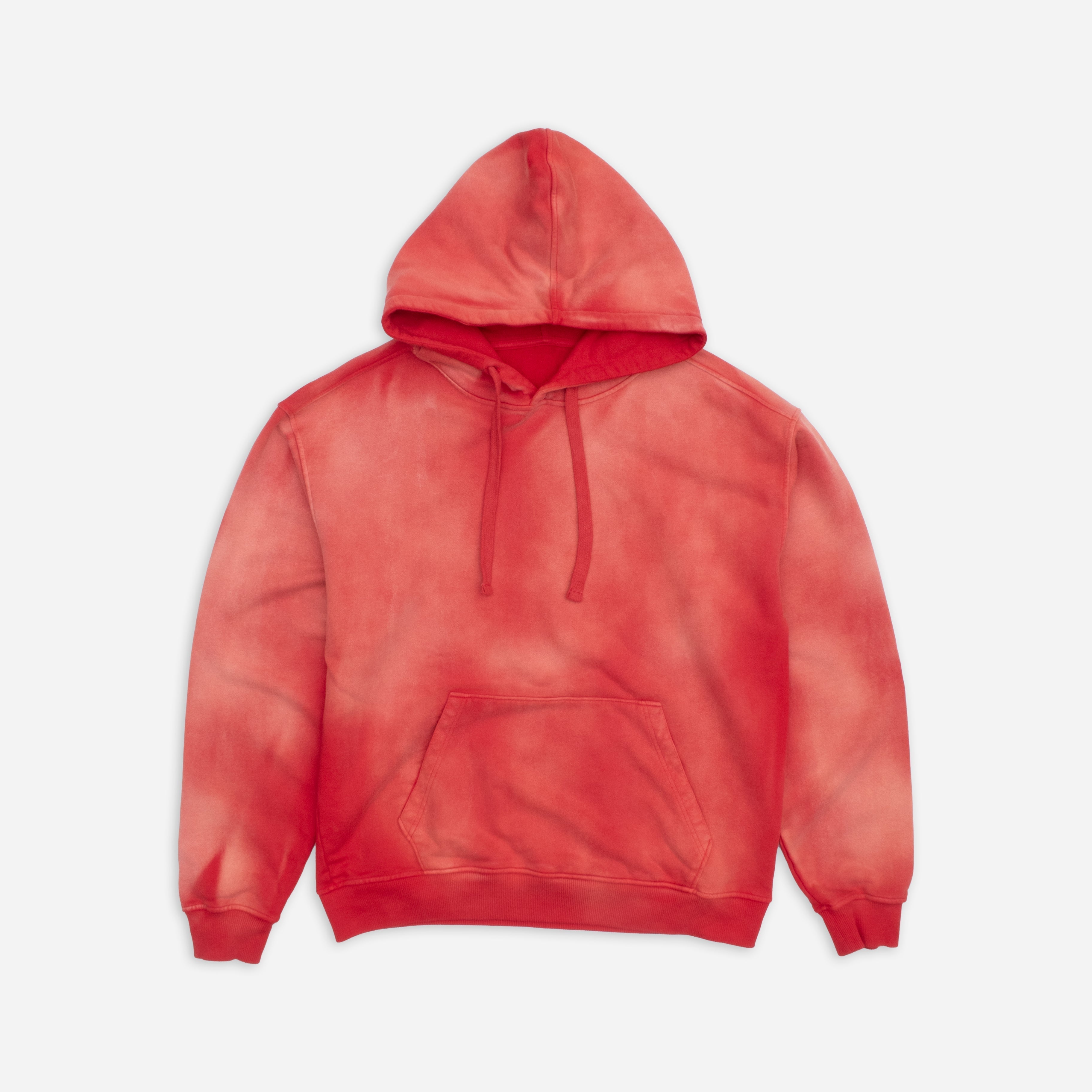 SUN FADED HOODIE WASHED RED - Main Image
