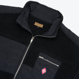 Maine Zip Through Sherpa Fleece - Black