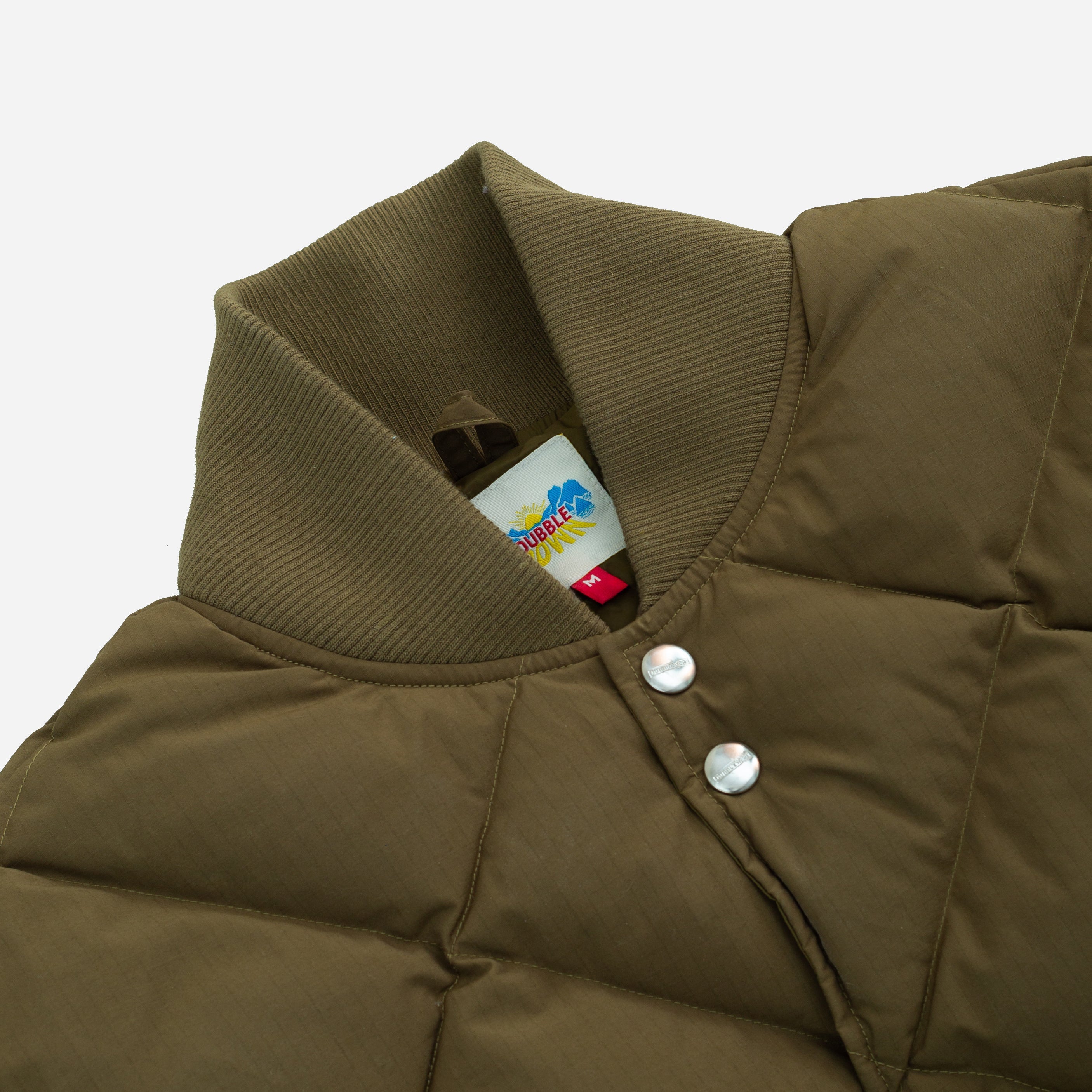 DUBBLE DOWN JACKET - MILITARY GREEN - THE GREAT DIVIDE – Dubbleware