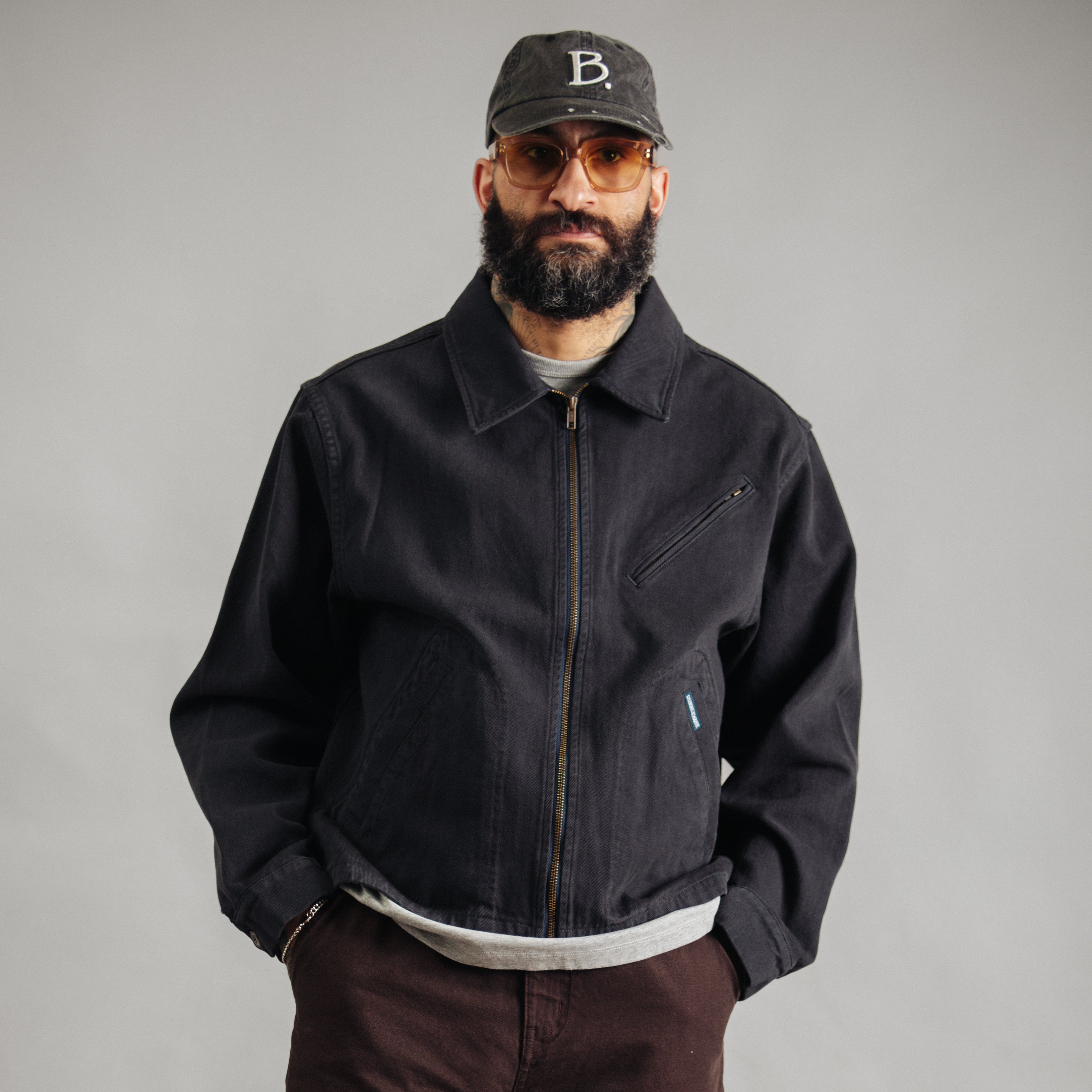 CROP MECHANIC JACKET - DARK NAVY - DUBBLEWARE – Dubbleware