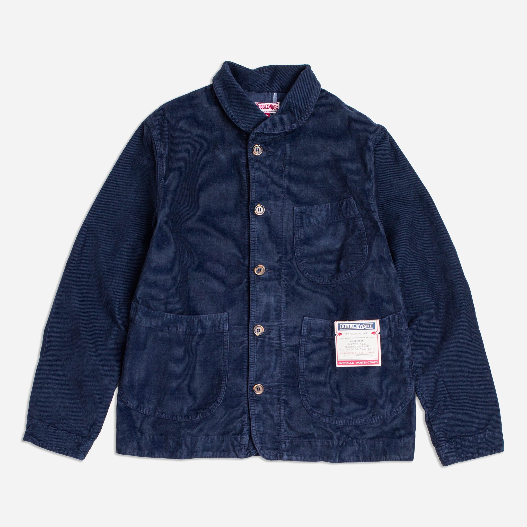 PETERSHAM MOLESKIN CORD CHORE COAT - NAVY