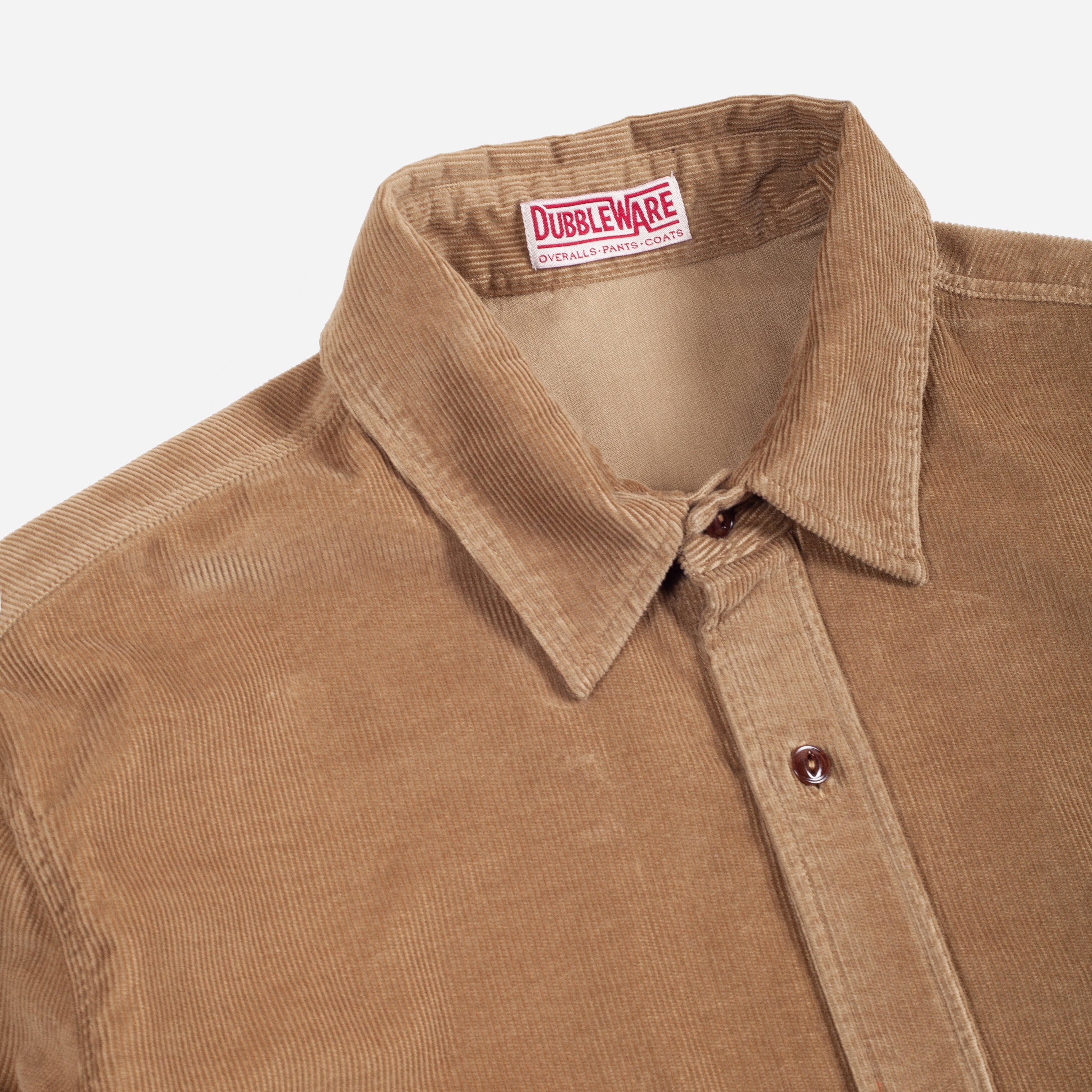 トップス DUMMY loose corduroy work shirt CORDUROY WORK SHIRT - BROWN - THE GREAT DIVIDE – Dubbleware