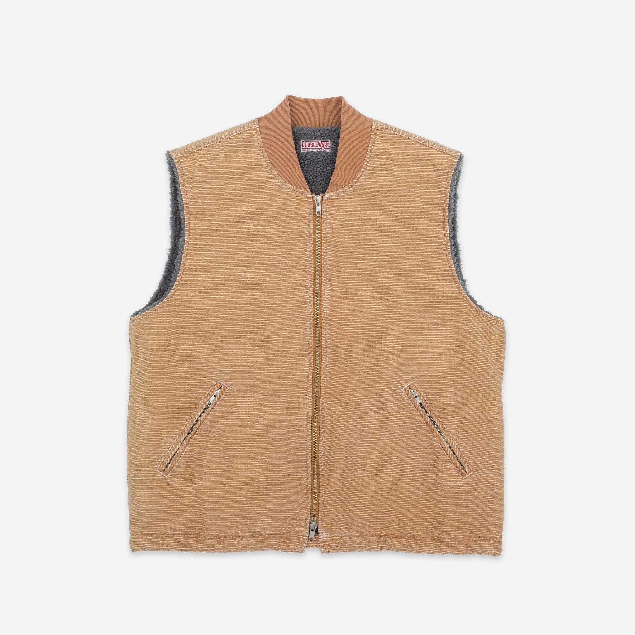 CAVVA FLEECE LINED VEST - RUST
