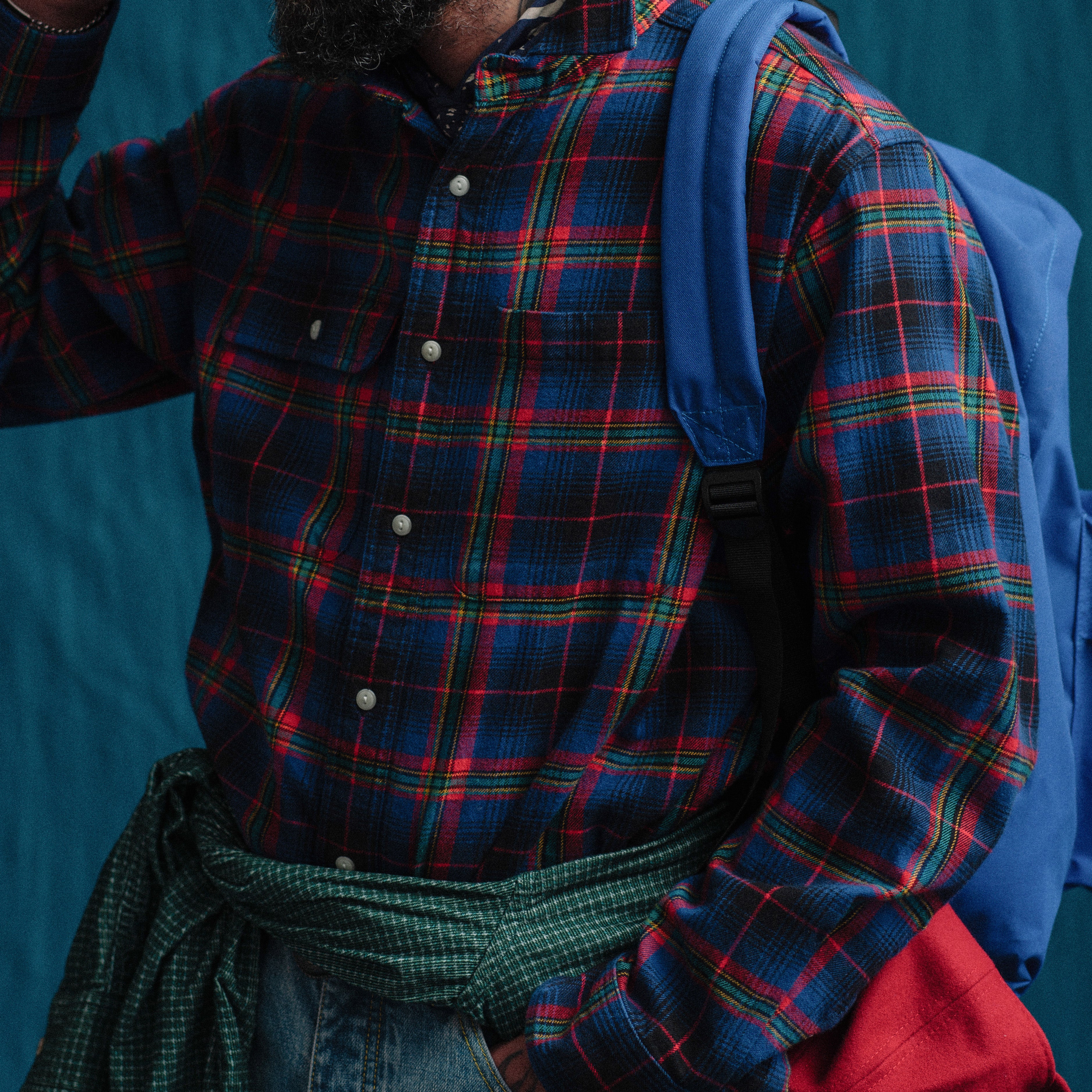 HERITAGE CHECK WORK SHIRT - BLUE - THE GREAT DIVIDE – Dubbleware
