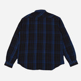 Made in Italy Milton Flannel Shirt - Blue / Brown
