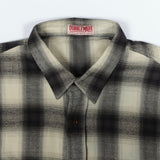 Made in Italy Milton Flannel Shirt - Grey / Ecru