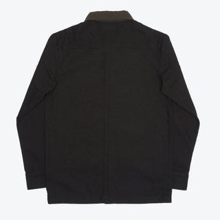 Contrast Work Jacket - Black / Military Green
