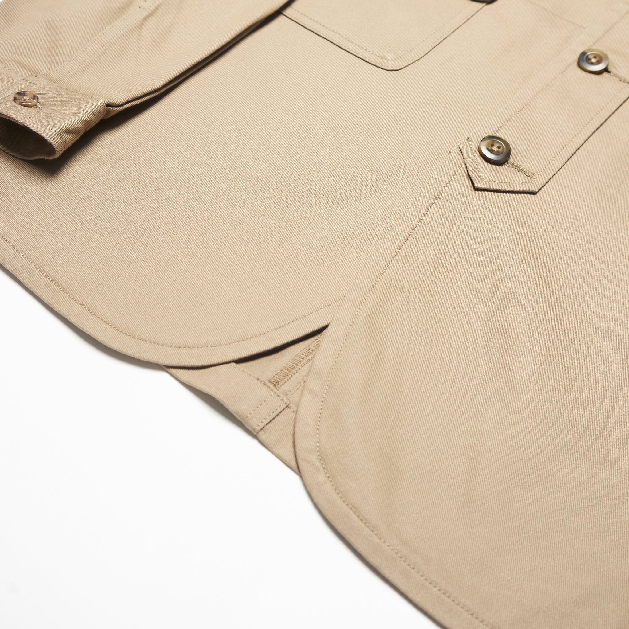 Work Pullover - Khaki / Navy