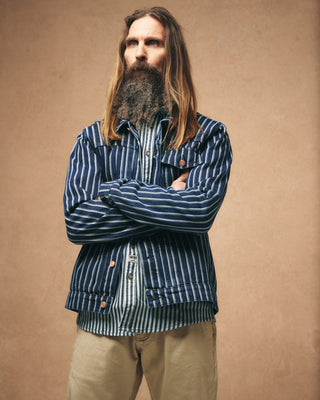 Milton Shirt - Double Faced Stripe Denim