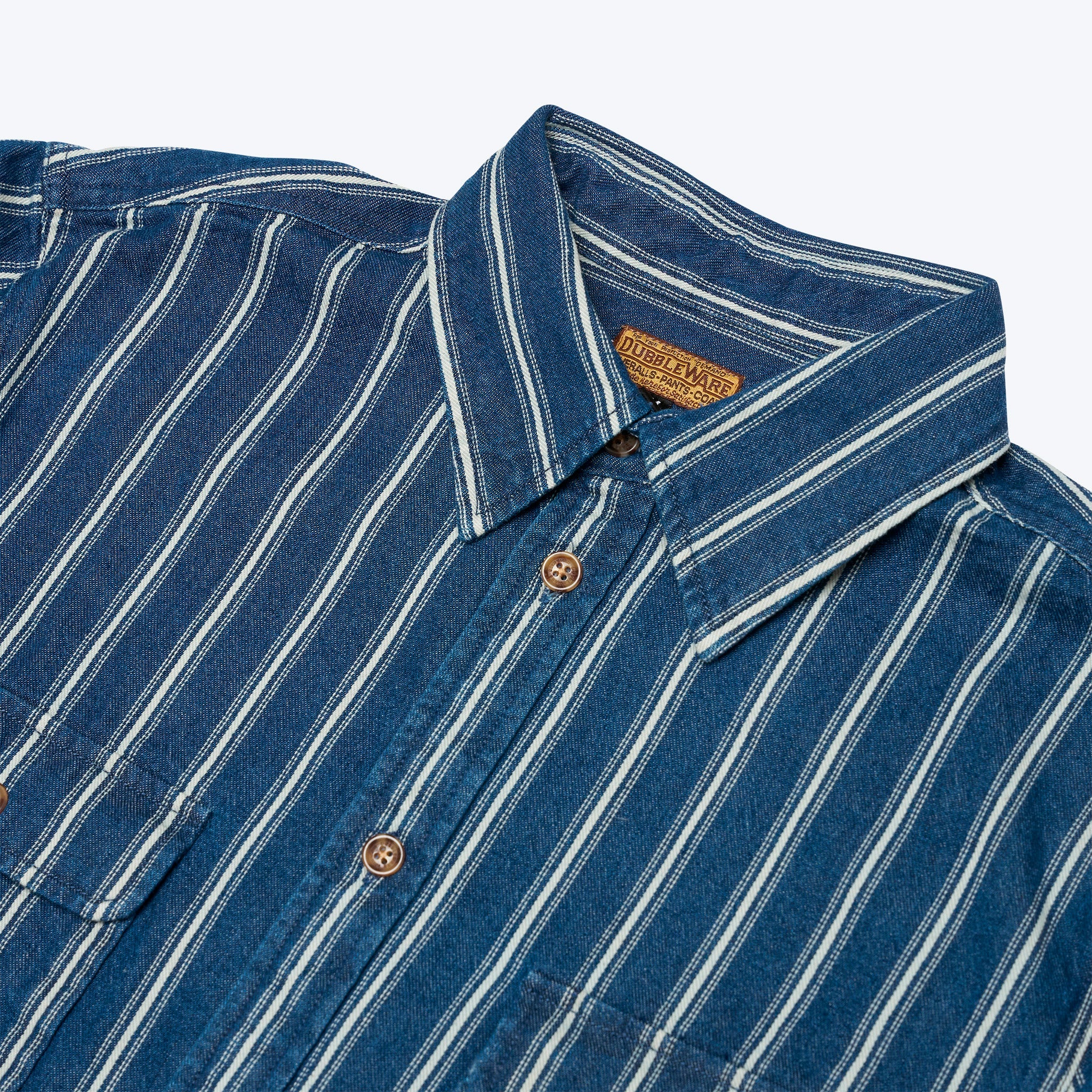 Milton Shirt - Navy Pinstripe