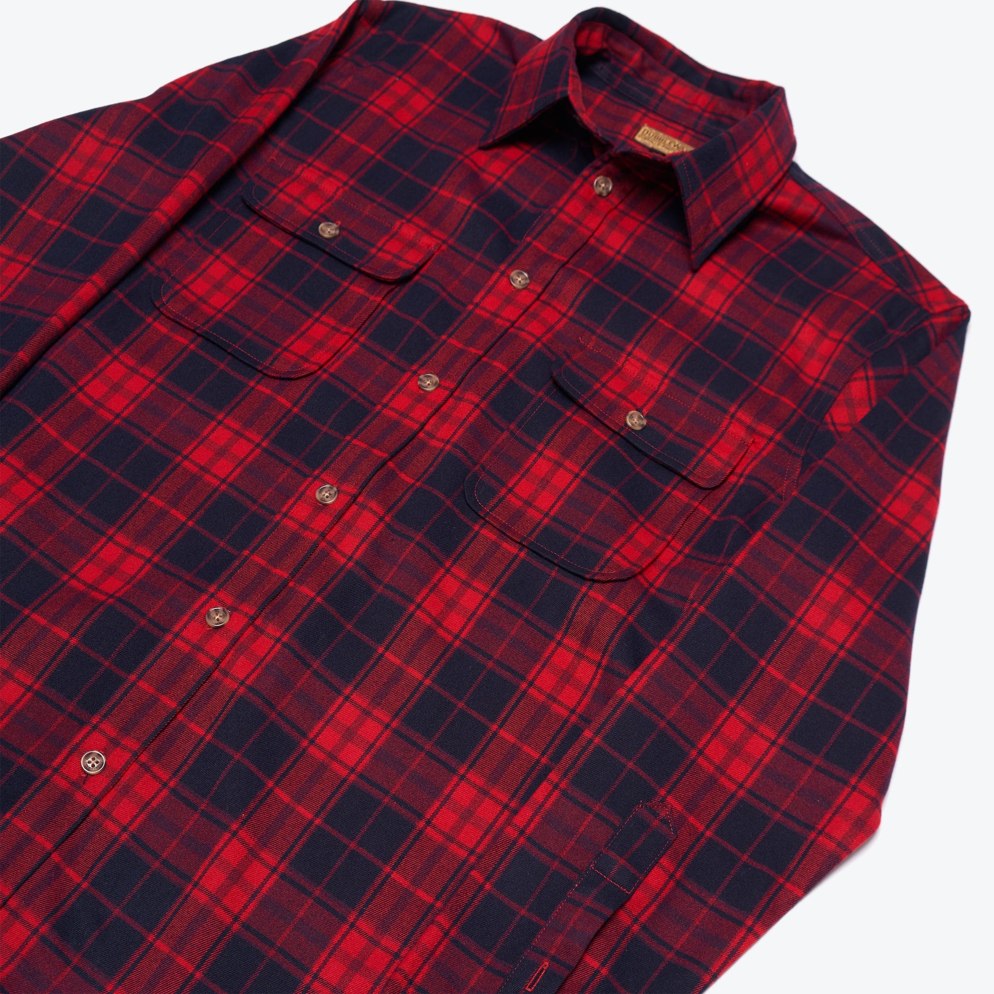 Milton Plaid Shirt - Red / Navy