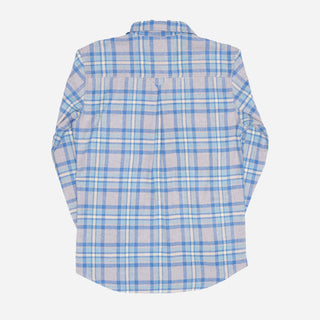 Milton Flannel Shirt - Grey / Blue