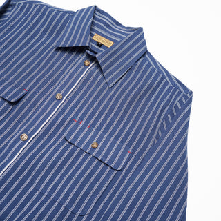 Milton Shirt - Indigo Stripe Selvedge