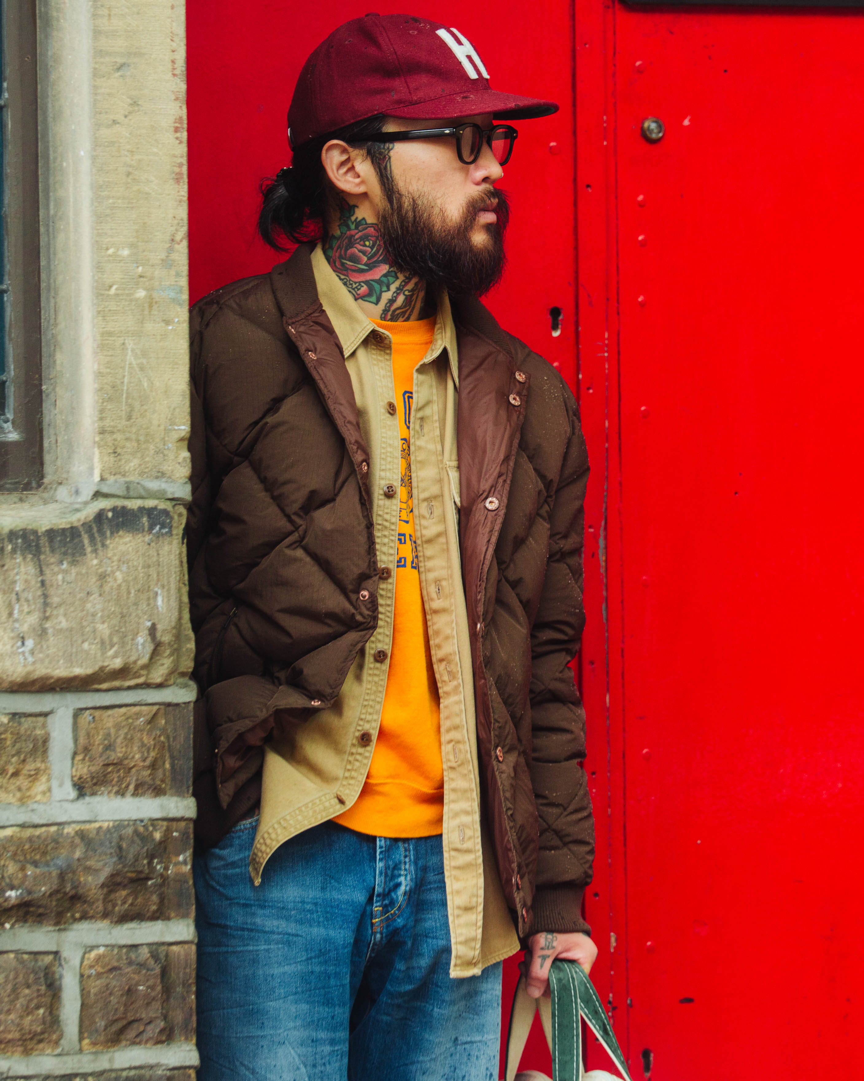 DUBBLE DOWN DIAMOND QUILTED JACKET - CHOCOLATE - DUBBLEWARE
