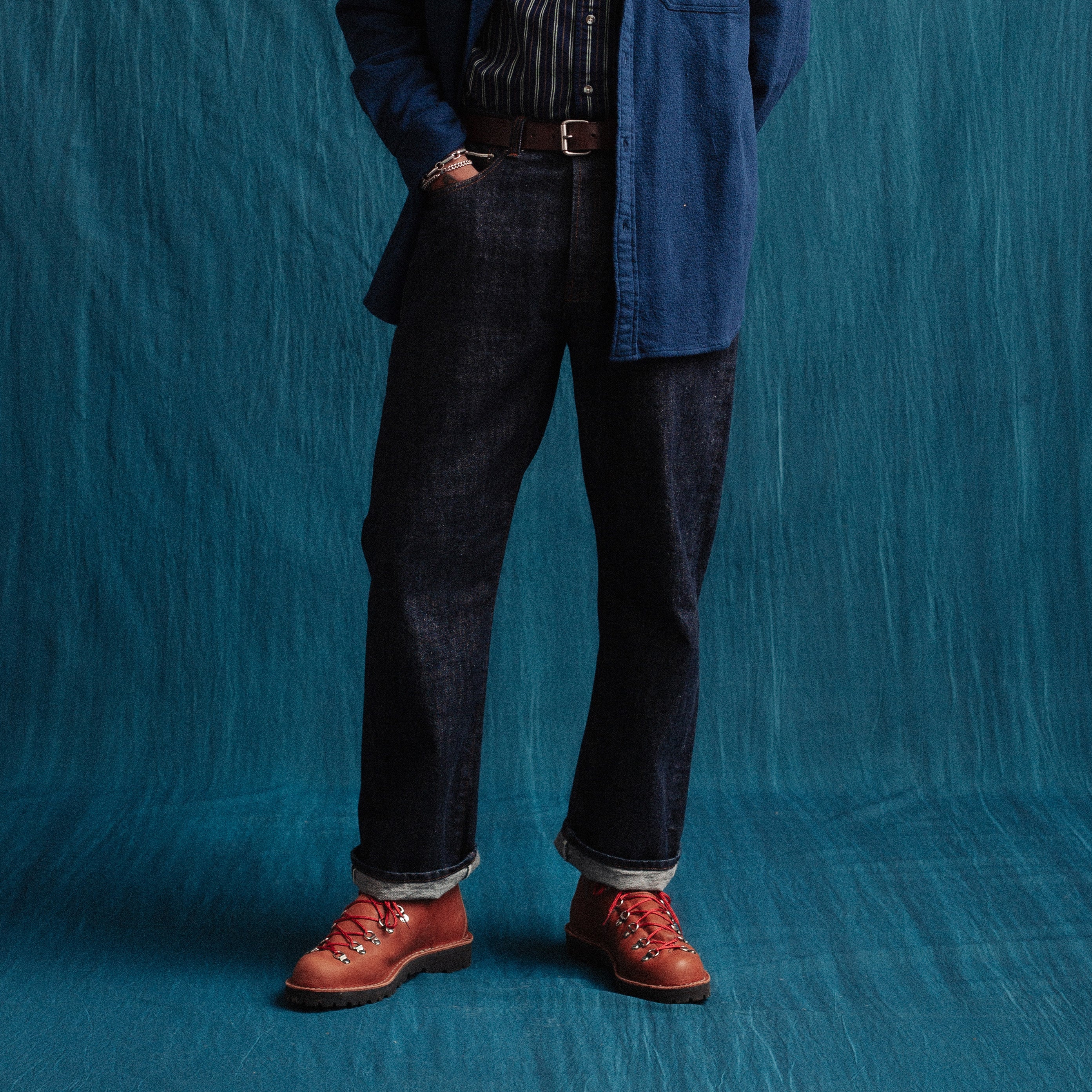 Selvedge Straight Leg Denim Jean - Indigo - Dubbleware