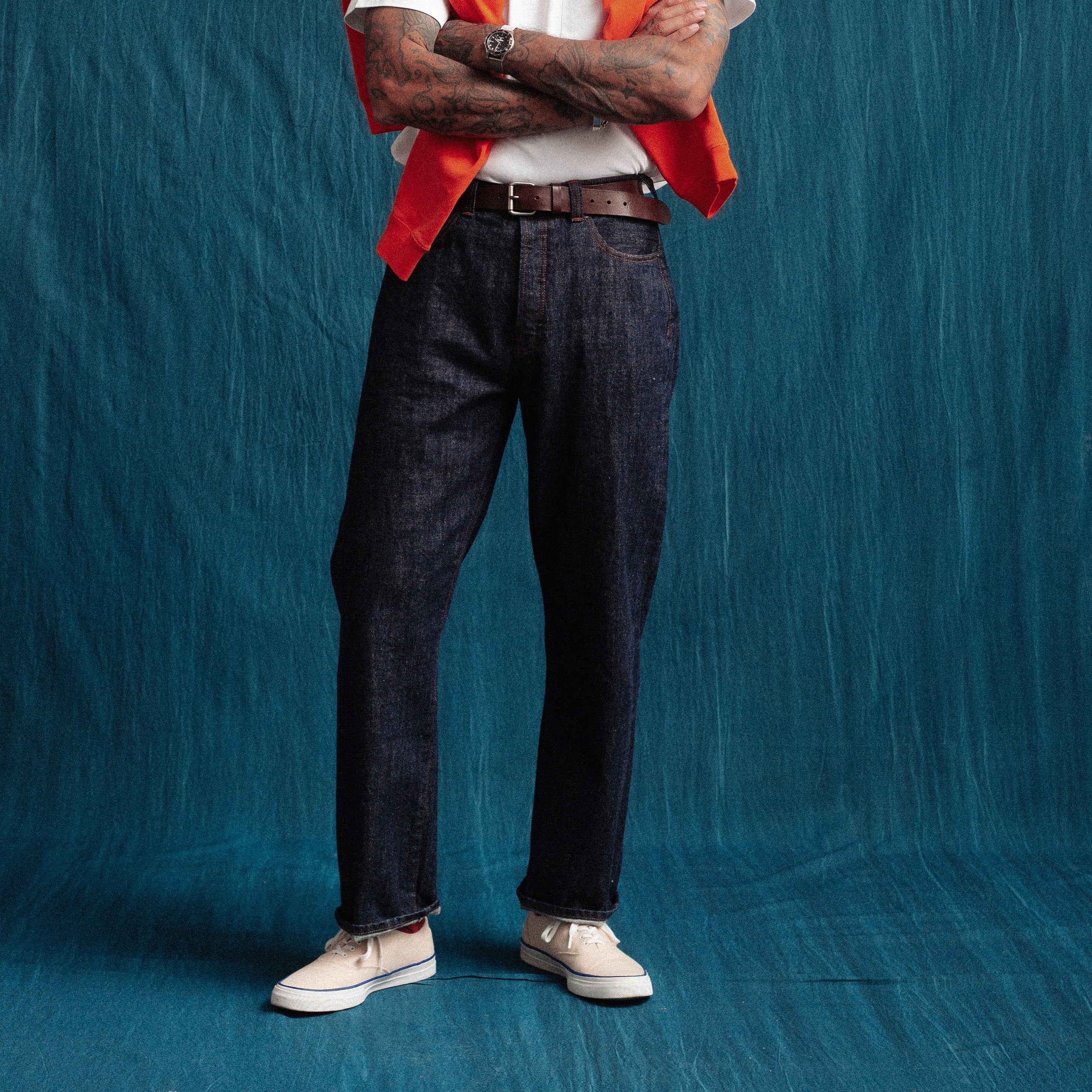 Selvedge Straight Leg Denim Jean - Indigo - Dubbleware