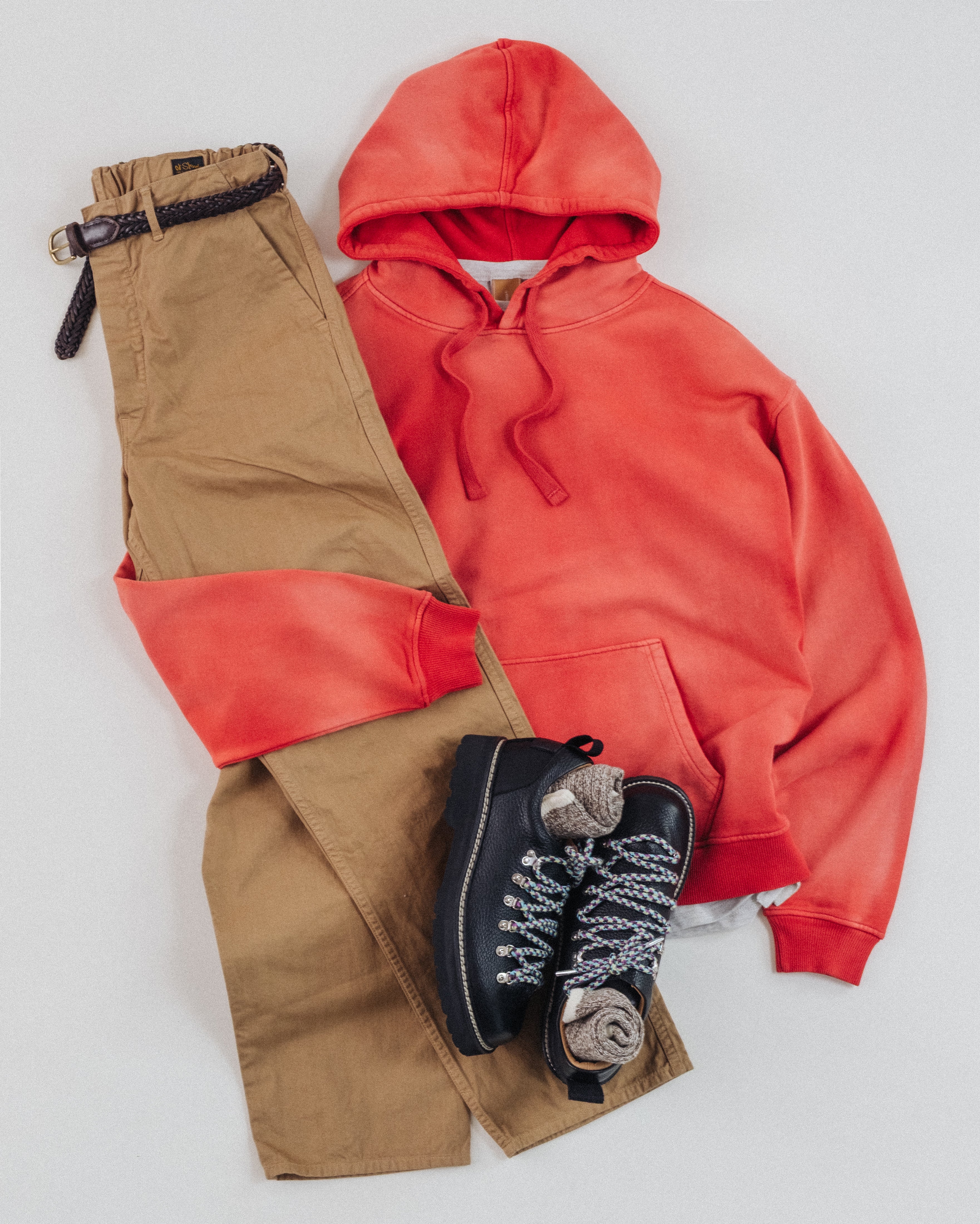 Sun Faded Hoodie - Washed Red - Dubbleware