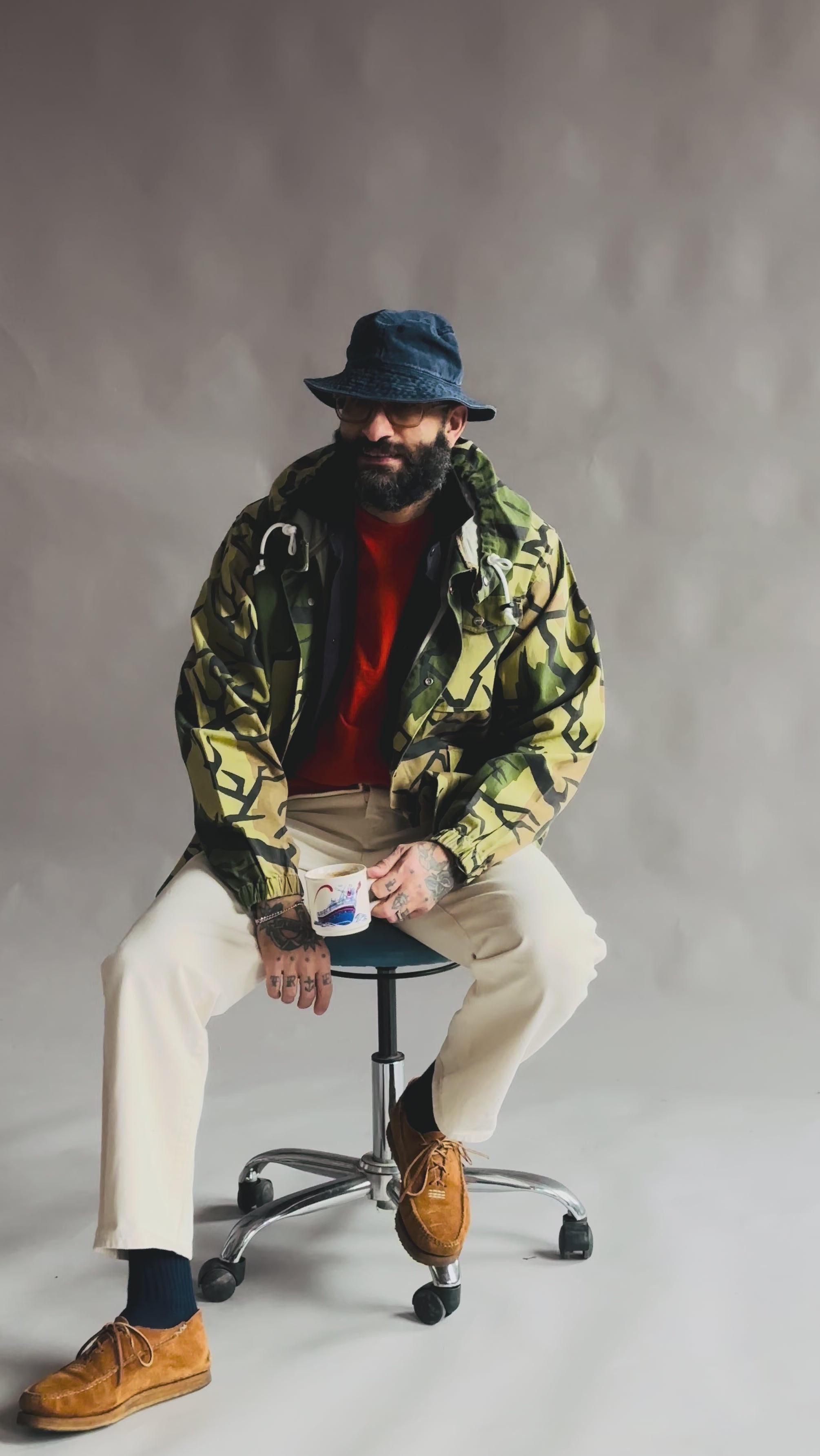 SNAP BREAKER CANVAS JACKET - DESERT DIGI CAMO - DUBBLEWARE
