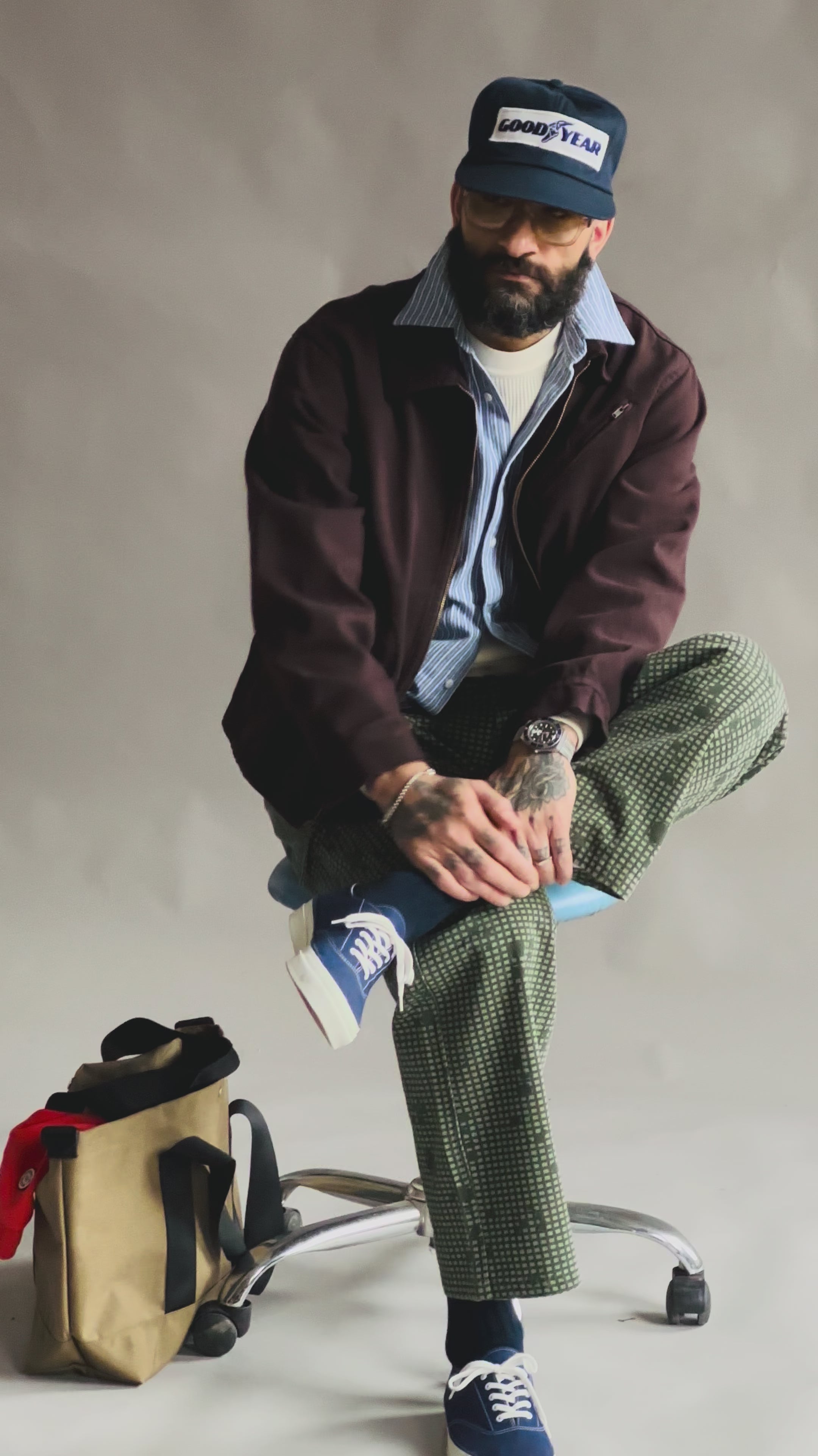 Brook ダークブラウン ショートジャケット CROP MECHANIC JACKET - CHOCOLATE PLUM - DUBBLEWARE – Dubbleware