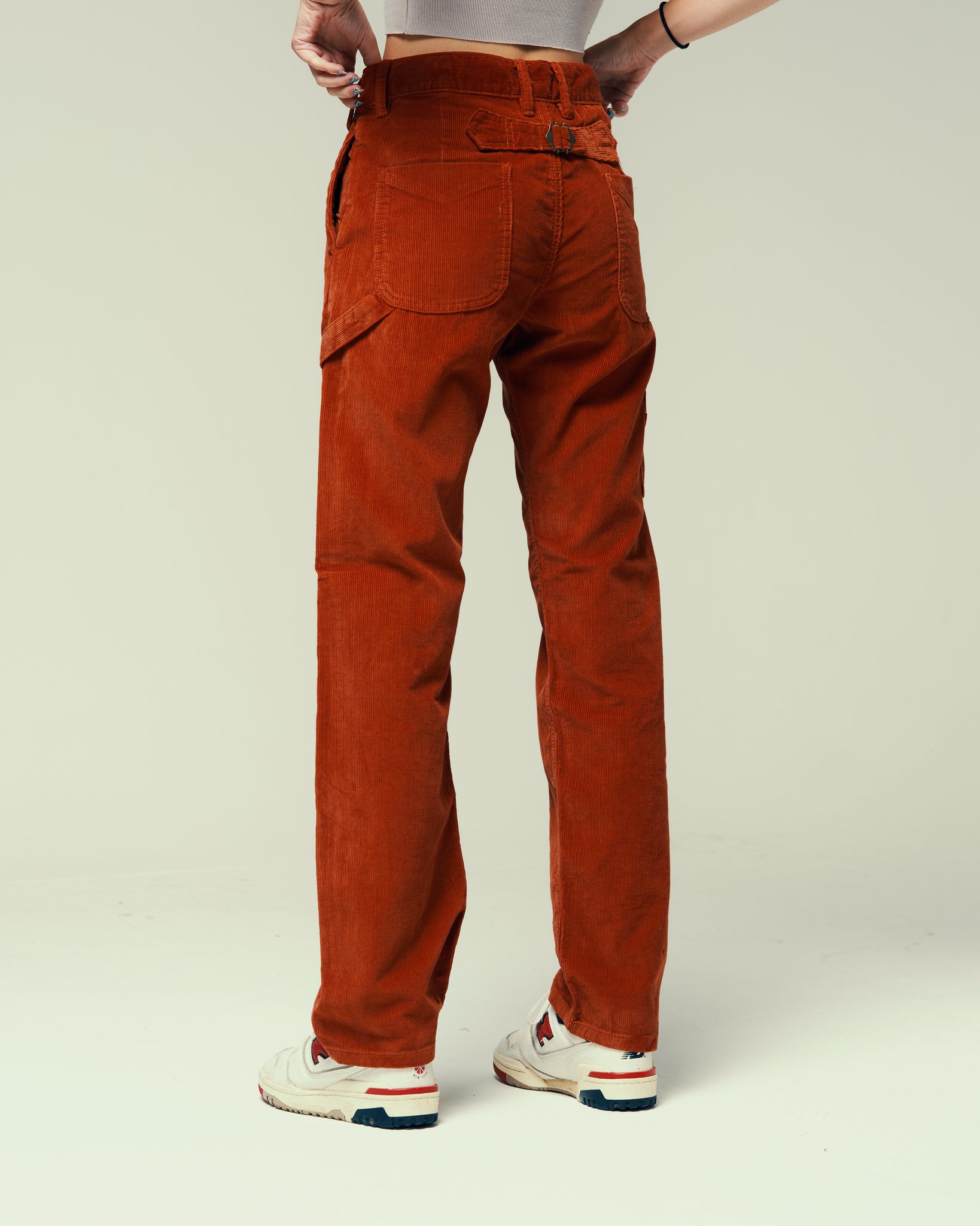 Women's Avignon Carpenter Pant - Rust Corduroy